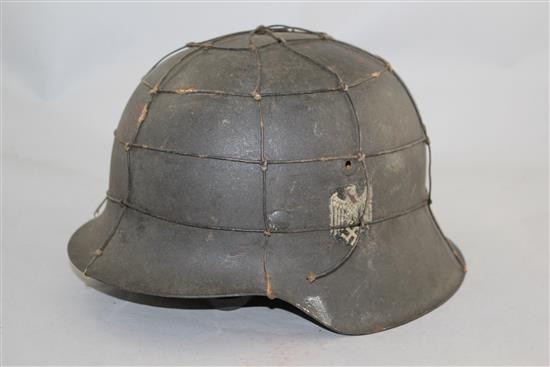 A German Third Reich M42 army helmet,